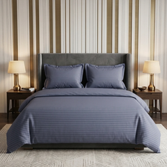 Slate Blue Cotton Bedsheet Pack 3