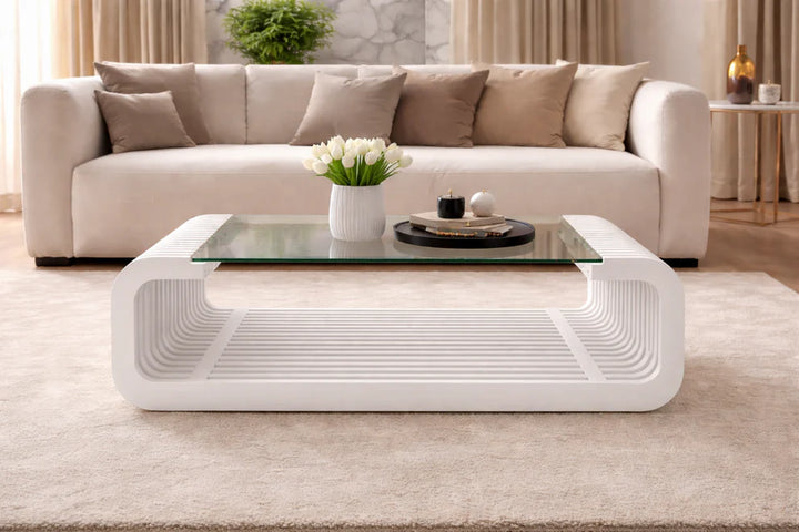 Horizon Lines Living Lounge Coffee Center Table