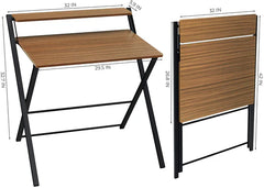 Toto 2-Tier Small Computer Desk Saving Folding Study Table