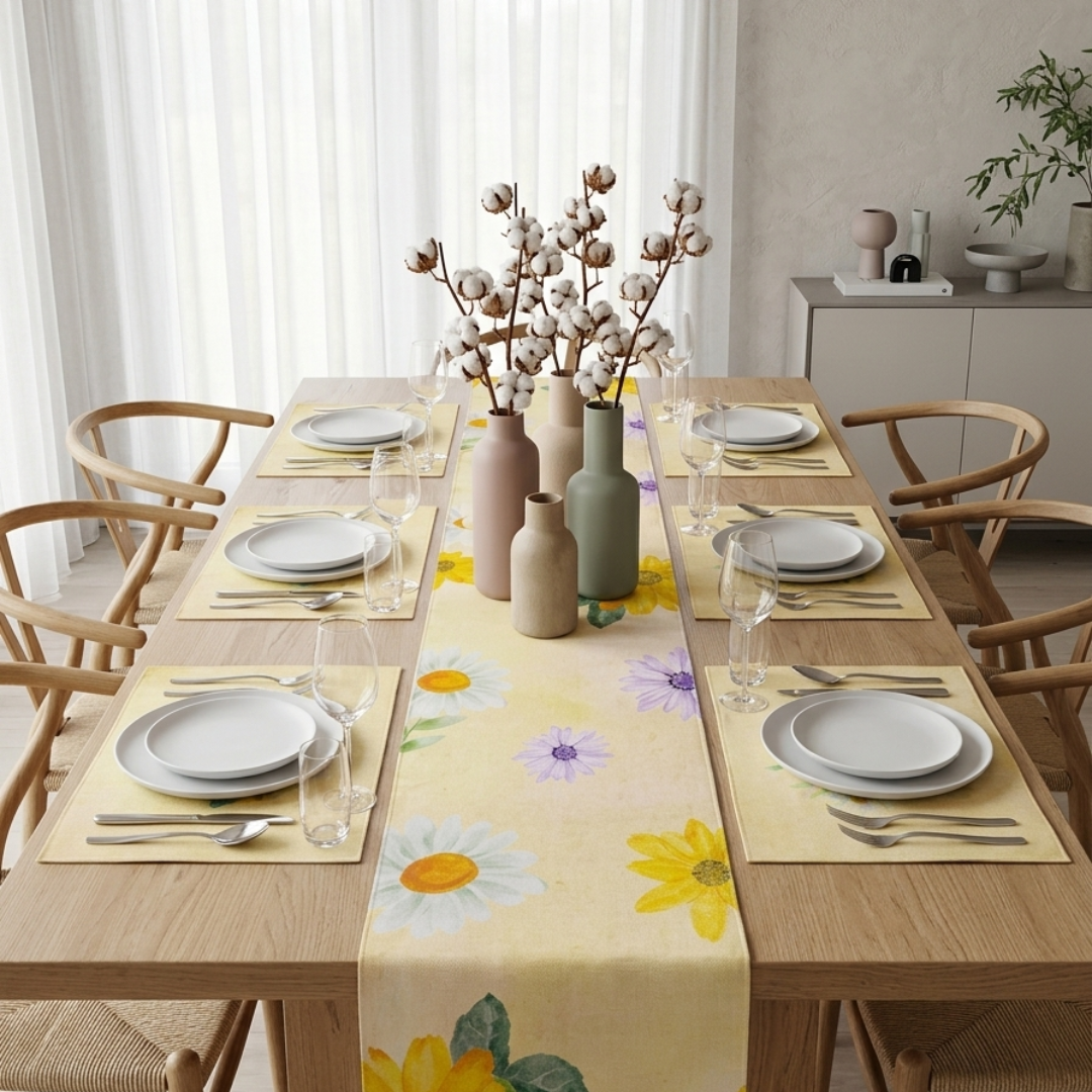 Aloria Table Runner &amp; Mats Set