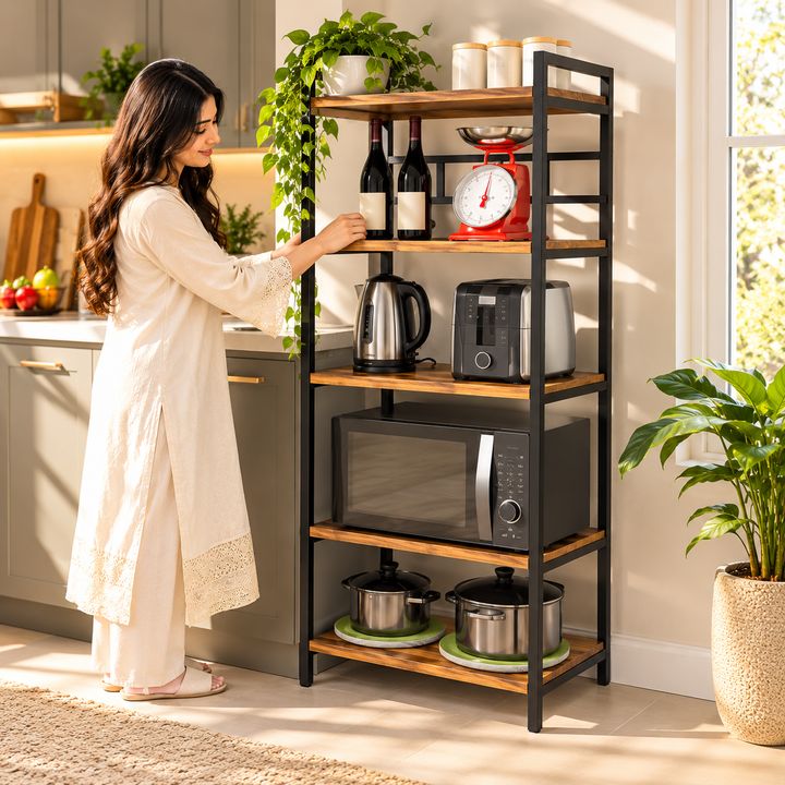Non-punching Kitchen Shelves Rack
