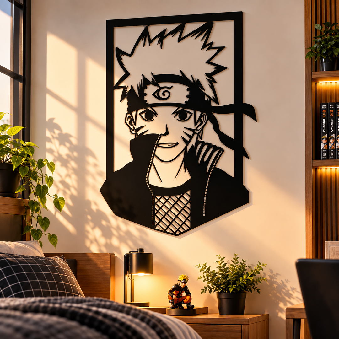 Anime Naruto Uzumaki Wall Decoration Hanging Fame Decor