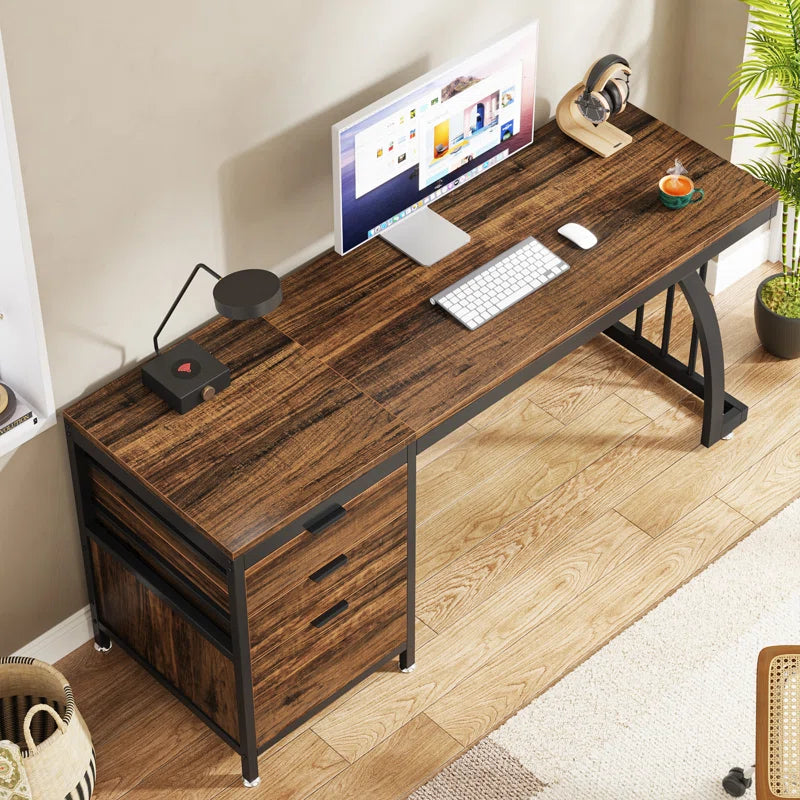 Syasia Home Writing Desk Office Workstation Drawer Table