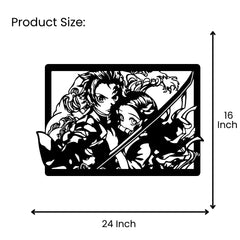 Anime Demon Slayer - Tanjiro & Nezuko Inspired Wall Frame Decor