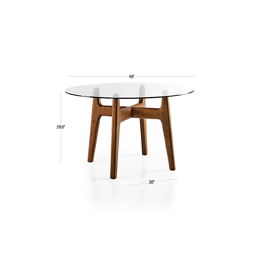 Timbak Living Lounge Dining Table (Solid Wood &amp; Glass)