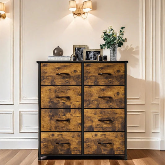Uforic 8 Drawer Storage Living Lounge Dressers Cabinet Stand