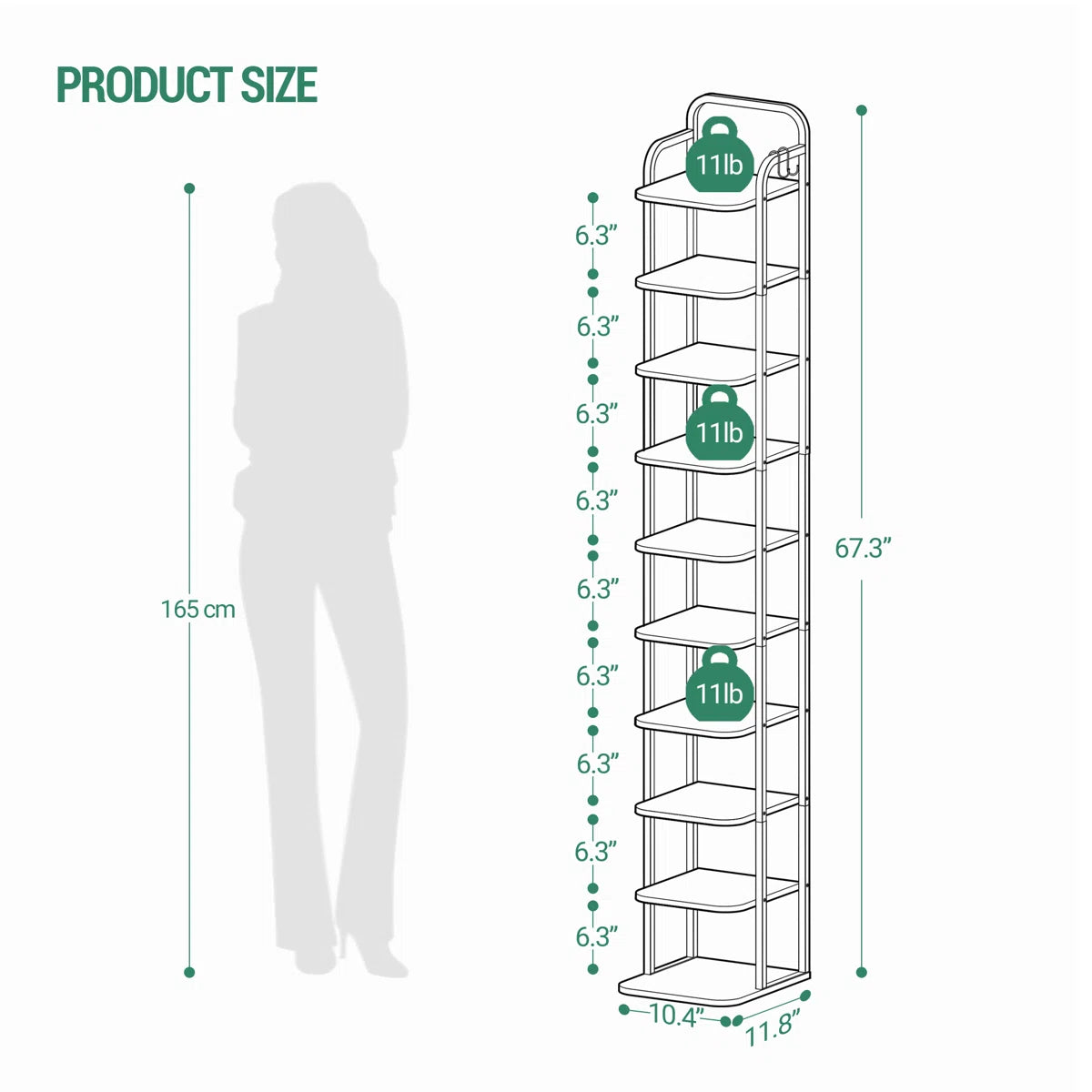 Roduct Shoe Organizer Standing Vertical Rack