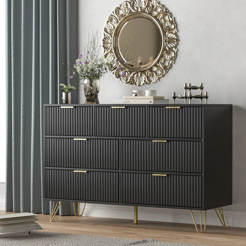 Vilinda Dresser Drawer Storage Organizer Decor Console Table