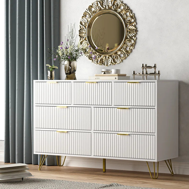 Vilinda Dresser Drawer Storage Organizer Decor Console Table
