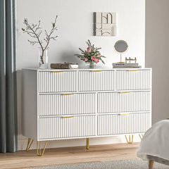 Vilinda Dresser Drawer Storage Organizer Decor Console Table