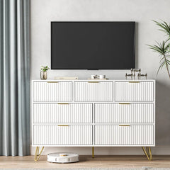 Vilinda Dresser Drawer Storage Organizer Decor Console Table