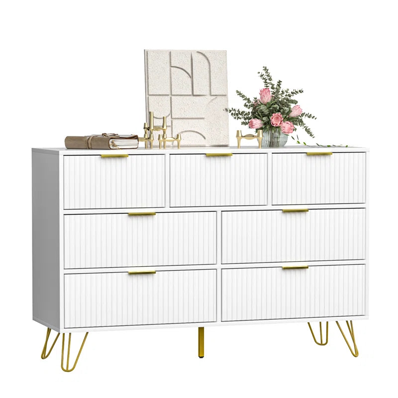 Vilinda Dresser Drawer Storage Organizer Decor Console Table