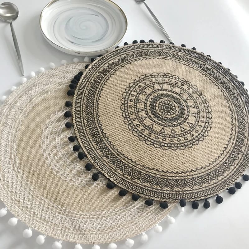 Jute Table Mats (Pack of 6) - waseeh.com