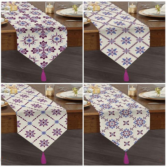 Fancy Flower Dining Lounge Drawing Room Table Decor Runner - waseeh.com