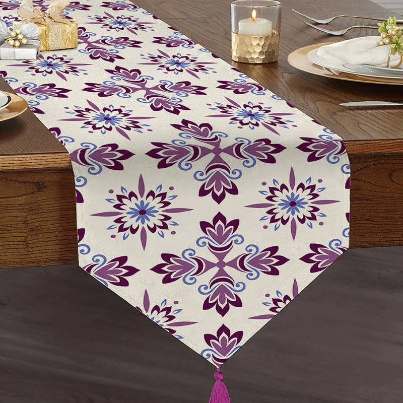 Fancy Flower Dining Lounge Drawing Room Table Decor Runner - waseeh.com