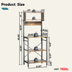 Luper Microwave Storage Organizer Spice Kitchen Baker's Rack - waseeh.com