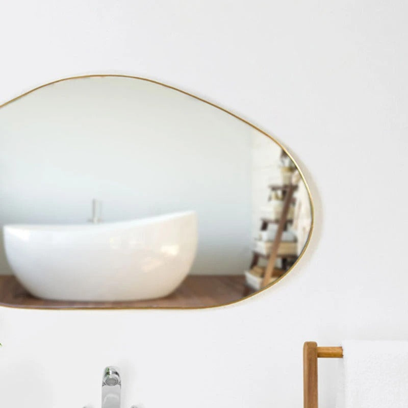 Espejo Macrame Irregular Wall Hanging Bath Bedroom Mirror Decor - waseeh.com