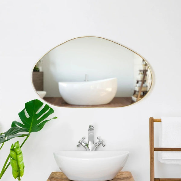 Espejo Macrame Irregular Wall Hanging Bath Bedroom Mirror Decor - waseeh.com