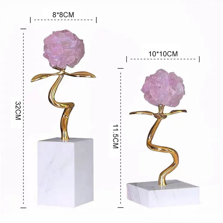 Pearl Flower Sculpture Decor - waseeh.com