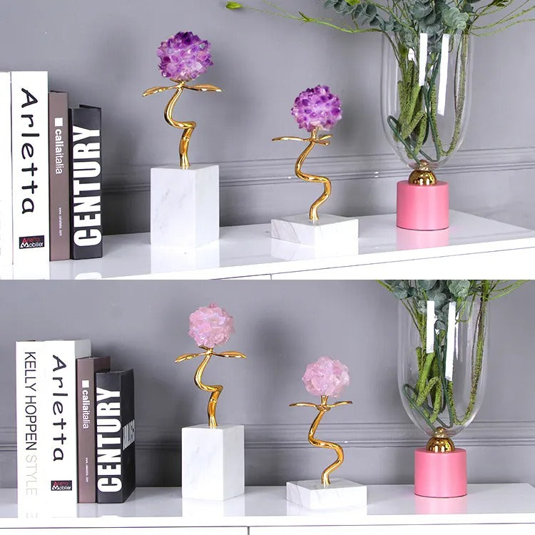 Pearl Flower Sculpture Decor - waseeh.com