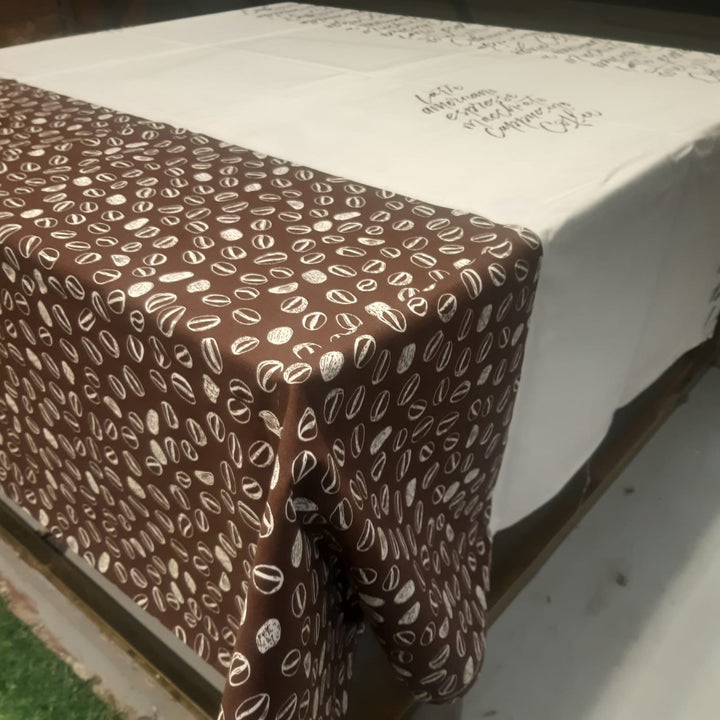 Beans &amp; Font Table Cover Duck Cotton