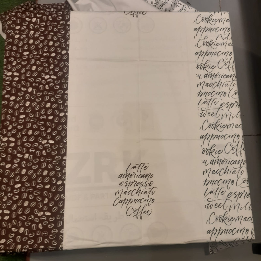 Beans &amp; Font Table Cover Duck Cotton