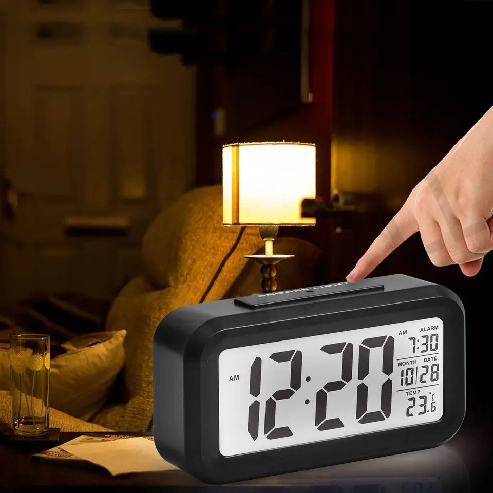 Wide 90's Style Digital Alarm Clock