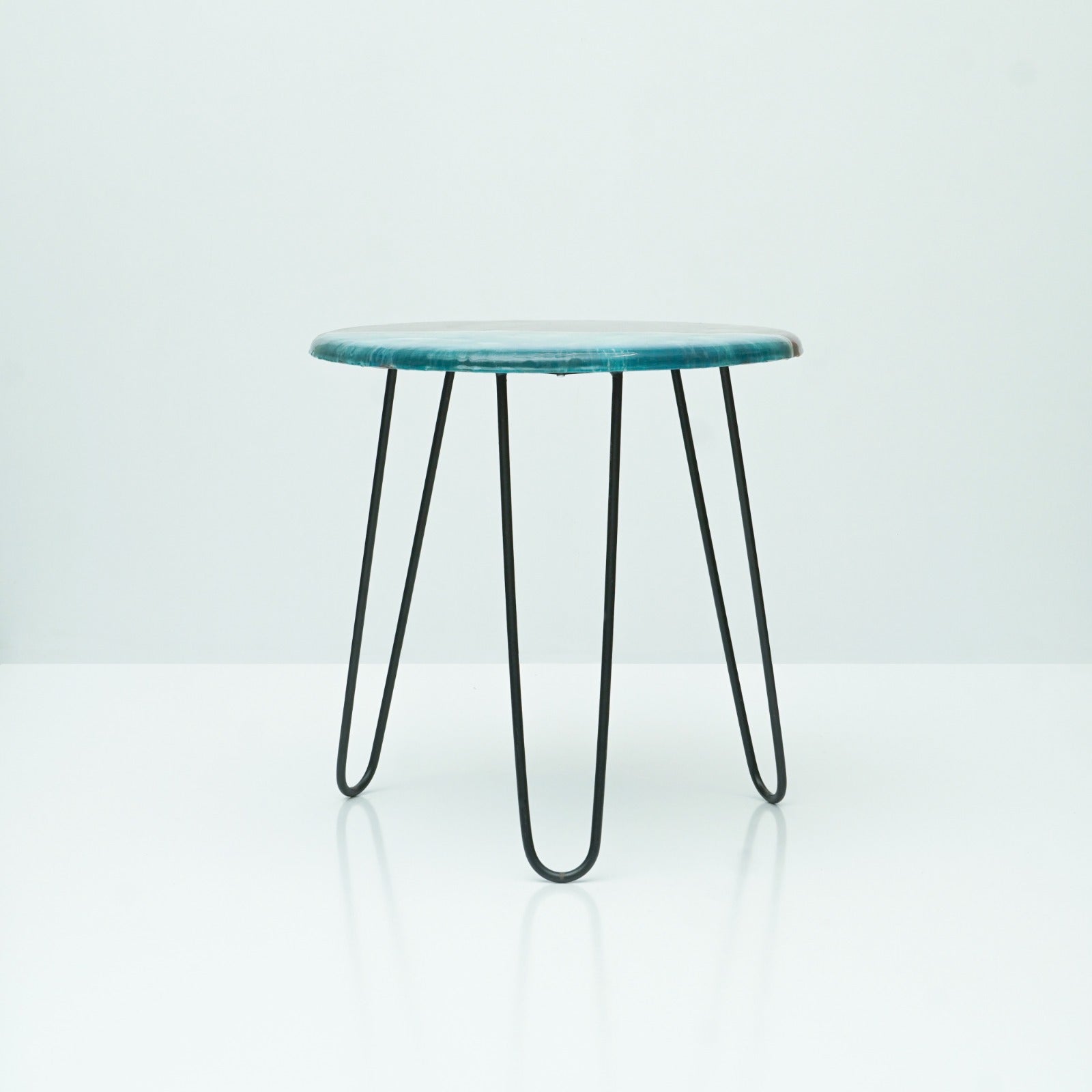 Brown Ocean Living Lounge Center Side Hairpin Table