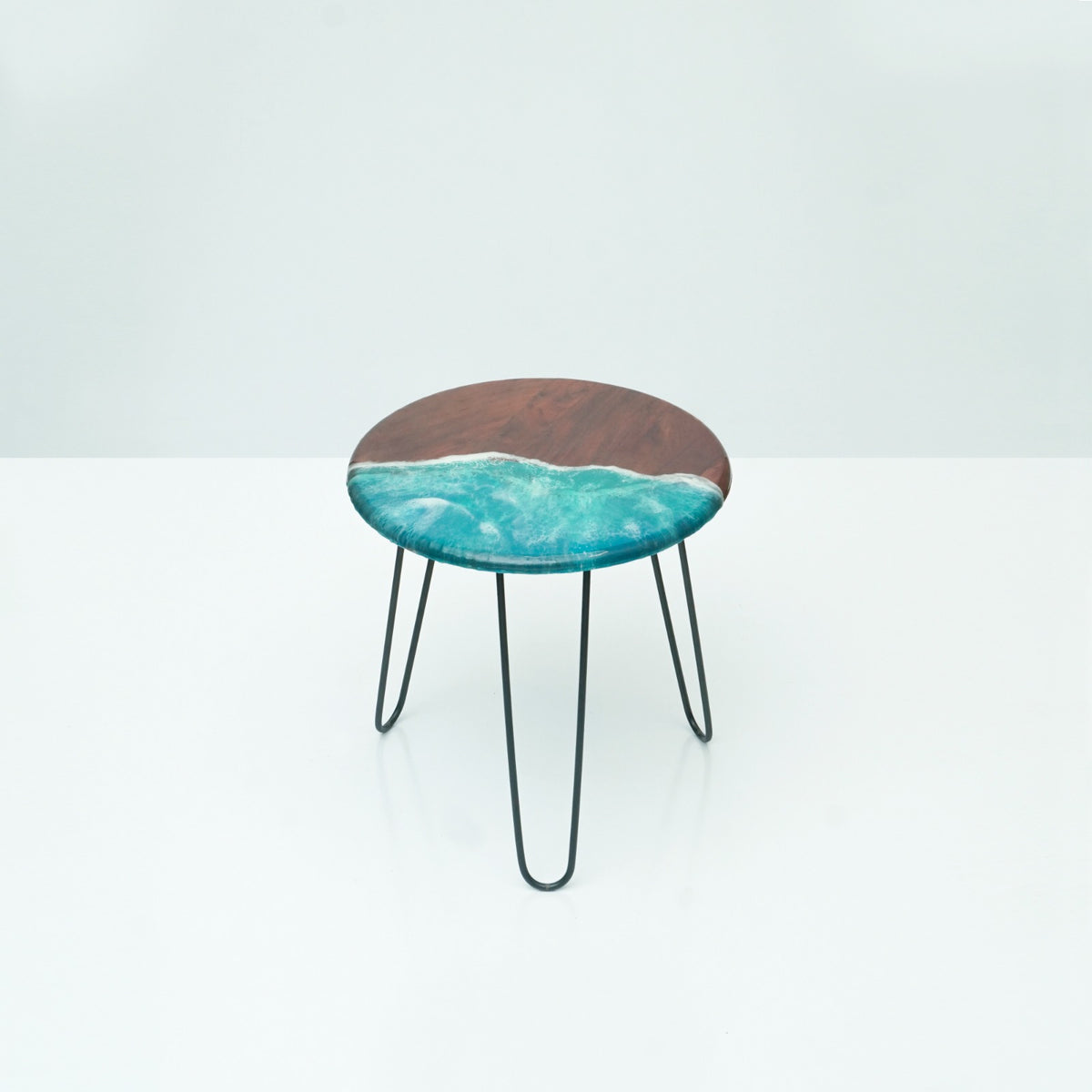Brown Ocean Living Lounge Center Side Hairpin Table