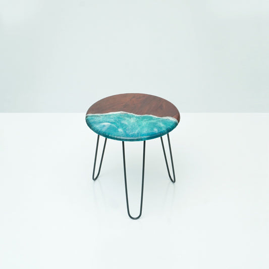 Brown Ocean Living Lounge Center Side Hairpin Table