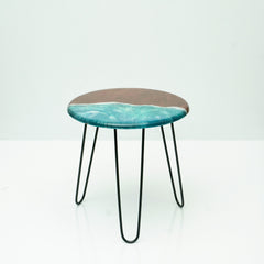 Brown Ocean Living Lounge Center Side Hairpin Table