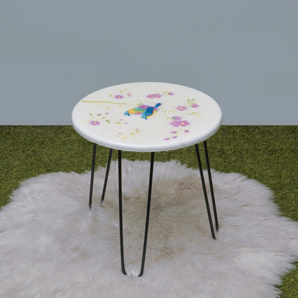 Blue Birds Living Lounge Center Side Hairpin Table
