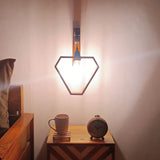 Hextrian Wooden Wall Light Wall Hanging Lamp