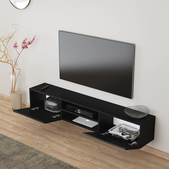 Waco Floating TV Stand Wall Mount Media Console Modern Table