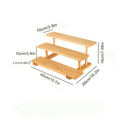 Kake Wooden Desktop Cup Perfume cosmetics multi-layer Storage Rack - waseeh.com