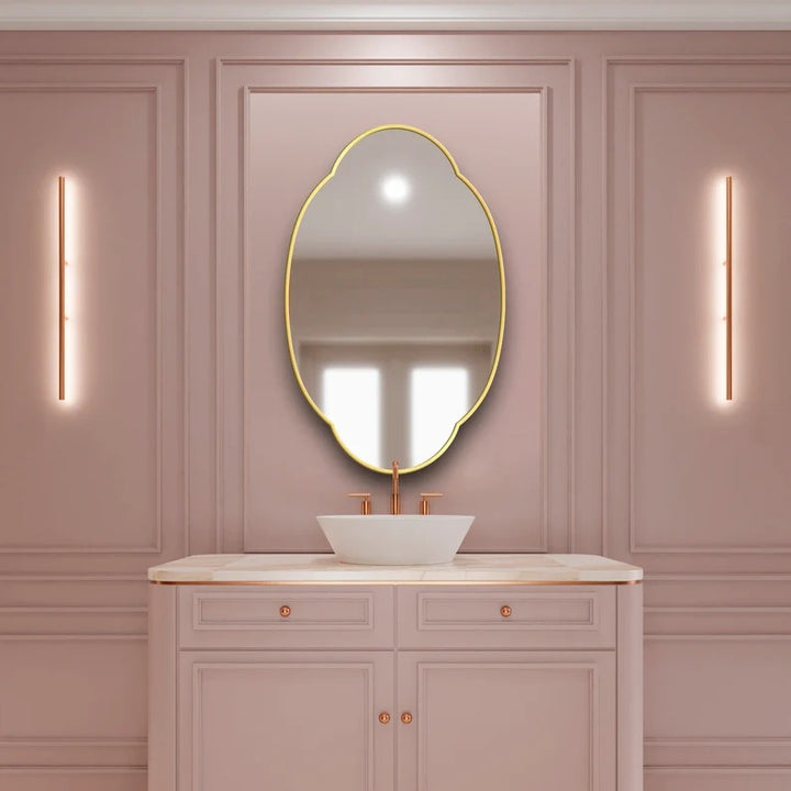 Cloudy Wall Hallway Entryway Minimalist Bedroom Bathroom Mirror