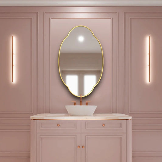 Cloudy Wall Hallway Entryway Minimalist Bedroom Bathroom Mirror