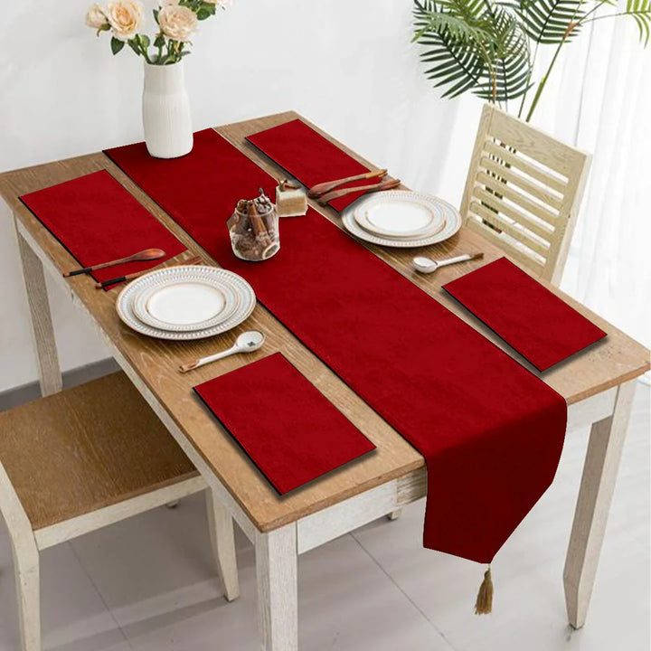 Lumessa Table Runner &amp; Mats Set (Velvet)