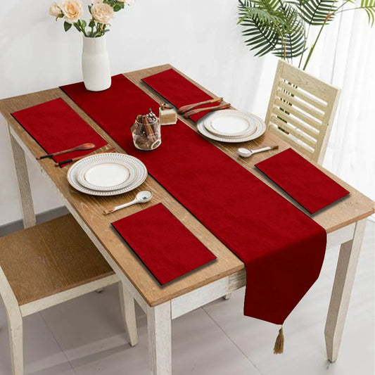 Lumessa Table Runner & Mats Set (Velvet)