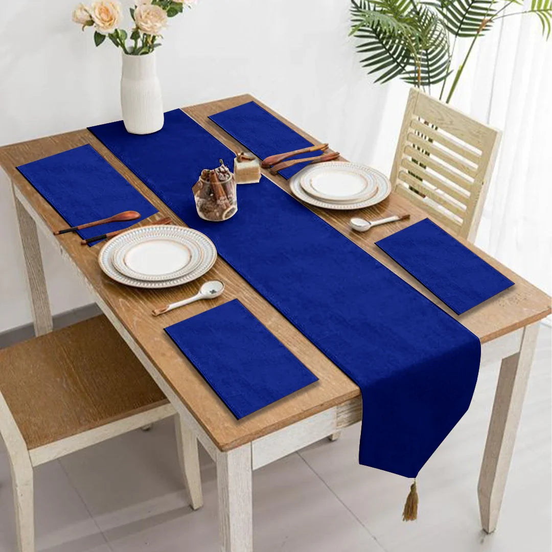 Lumessa Table Runner &amp; Mats Set (Velvet)