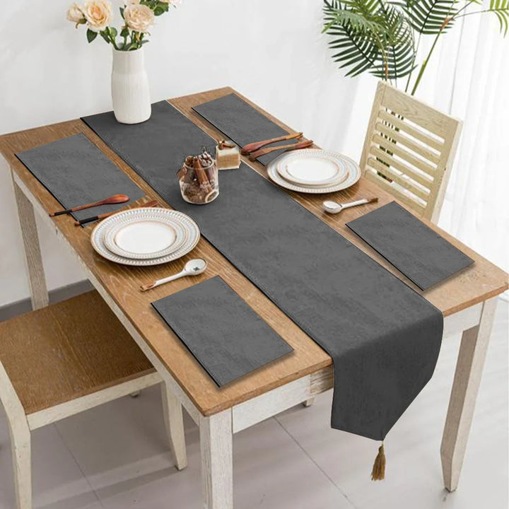Lumessa Table Runner &amp; Mats Set (Velvet)