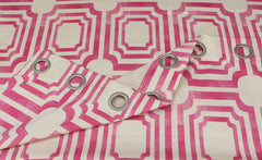 City Block Curtains Pink texture