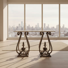 Kyren Loft  Living Lounge Hallway Entrance LED Marble Console Table - Only in Lahore