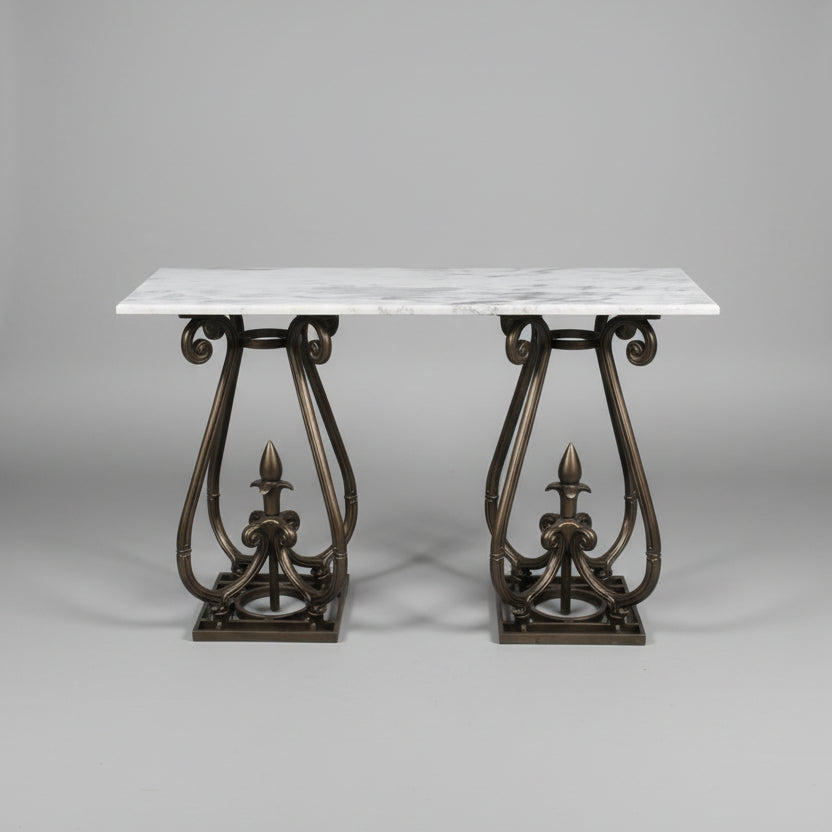 Kyren Loft  Living Lounge Hallway Entrance LED Marble Console Table - Only in Lahore