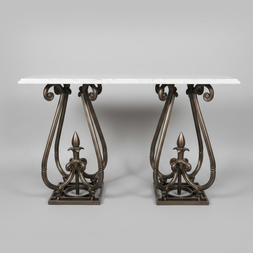 Kyren Loft  Living Lounge Hallway Entrance LED Marble Console Table - Only in Lahore