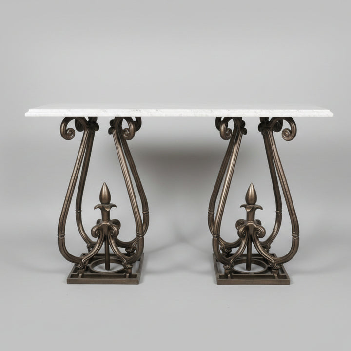 Kyren Loft  Living Lounge Hallway Entrance LED Marble Console Table - Only in Lahore