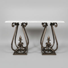 Kyren Loft  Living Lounge Hallway Entrance LED Marble Console Table - Only in Lahore