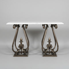 Kyren Loft  Living Lounge Hallway Entrance LED Marble Console Table - Only in Lahore