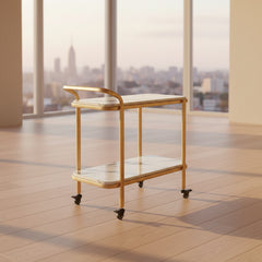 Kairo Lane Drawing Dining Lounge Serving Rolling Table Trolley - Only in Lahore