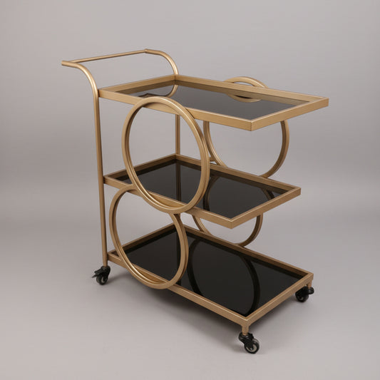 Circle Serves Guest Snack Tea Glass Serving Tray